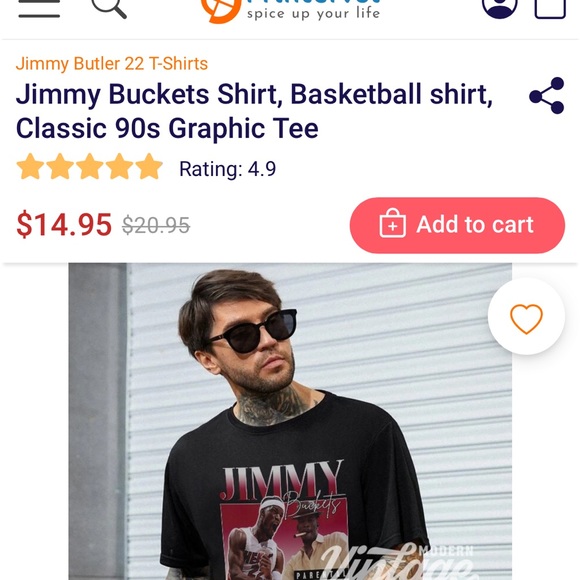 Jimmy Buckets Classic 90’s graphic Tee EUC Large - Picture 9 of 9